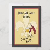 Crawfish Boil mit Einladungen zur Lilie (Rückseite)