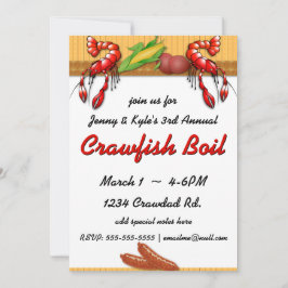 Crawfish Boil mit Wurst Einladungen
