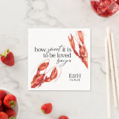 Crawfish Boil Napkin Serviette (Beispiel)