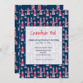 Crawfish Boil oder Clambake zum Geburtstag Einladu Einladung (Vorne/Hinten)