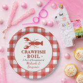 Crawfish Boil Paare Picnic Engagement Party Pappteller (Party)