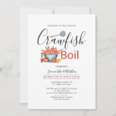 Crawfish Boil Paare Verlobung Meeresfrüchte Party Einladung (Vorderseite)