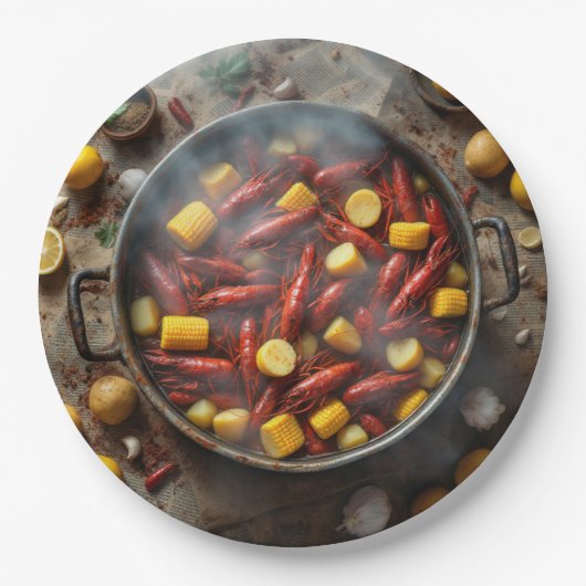 Crawfish Boil Paper Teller (Vorderseite)