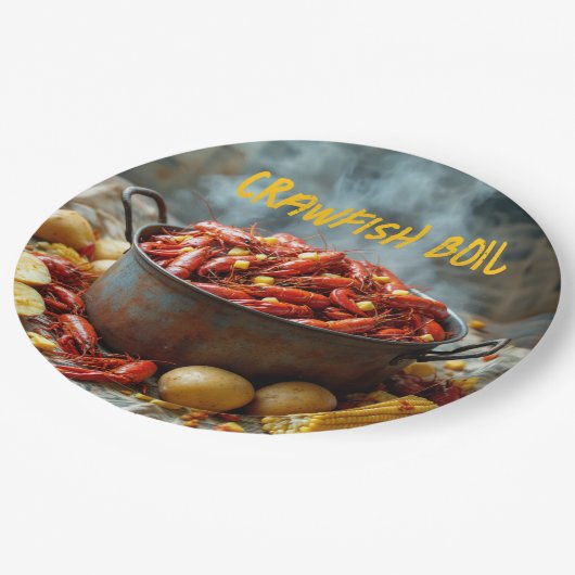 Crawfish Boil Paper Teller (Schrägansicht)
