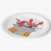 Crawfish Boil Pappteller (Schrägansicht)