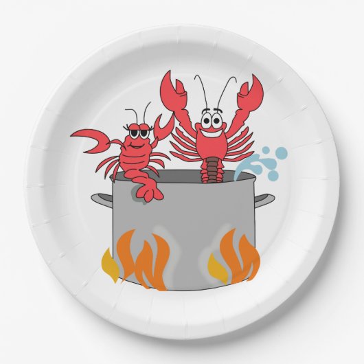 Crawfish Boil Pappteller (Vorderseite)