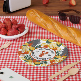 Crawfish Boil Party - Cajun Meeresfrüchte Feier Pappteller