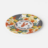 Crawfish Boil Party - Cajun Meeresfrüchte Feier Pappteller (Schrägansicht)