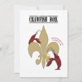 Crawfish Boil Party Einladung (Rückseite)