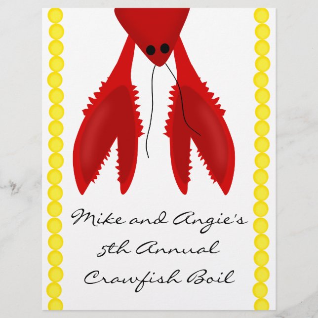 Crawfish Boil Party Flyer (Vorderseite)