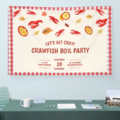 Crawfish Boil Party Picnic Celebration Banner (Messe)
