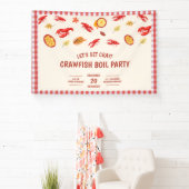 Crawfish Boil Party Picnic Celebration Banner (InSitu)
