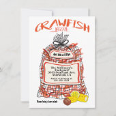 Crawfish Boil Party Poster Einladungen (Vorderseite)