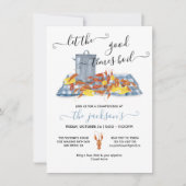 Crawfish Boil Picnic GRILLEN Einladung (Vorderseite)