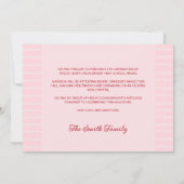 Crawfish Boil Pinch Pink & Red Foto Abschluss Ankündigung (Rückseite)