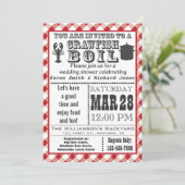 Crawfish Boil Polterabend Party Einladung 2 (Stehend Vorderseite)