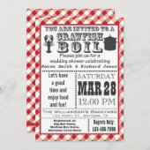 Crawfish Boil Polterabend Party Einladung 2 (Vorne/Hinten)