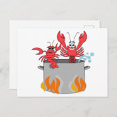 Crawfish Boil Postkarte (Vorne/Hinten)