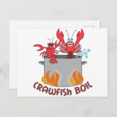 Crawfish Boil Postkarte (Vorne/Hinten)