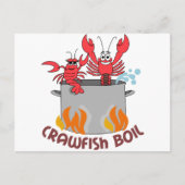 Crawfish Boil Postkarte (Vorderseite)