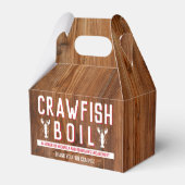 Crawfish Boil Rustic Couple Dusche Verlobung Geschenkschachtel (Rückseite)