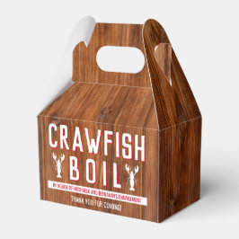 Crawfish Boil Rustic Couple Dusche Verlobung Geschenkschachtel