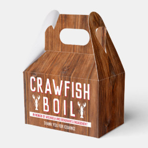 Crawfish Boil Rustic Couple Dusche Verlobung Geschenkschachtel
