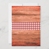 Crawfish Boil Rustic School Graduation Party Einladung (Rückseite)