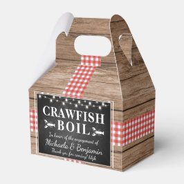 Crawfish Boil Rustikale Lobster Engagement Partei Geschenkschachtel