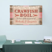 Crawfish Boil Rustikale Paare Dusche Verlobung Banner (Messeveranstaltung)