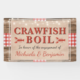 Crawfish Boil Rustikale Paare Dusche Verlobung Banner