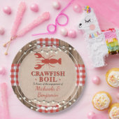 Crawfish Boil Rustikale Paare Engagement Partei Pappteller (Party)