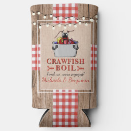 Crawfish Boil Rustikale Paare Engagement Partei Selters Dosenkühler
