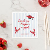 Crawfish Boil Scribble-Klasse des Abschlusses 2025 Serviette (Beispiel)