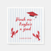 Crawfish Boil Scribble-Klasse des Abschlusses 2025 Serviette (Vorderseite)