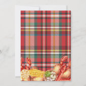 Crawfish Boil Script Engagement Party Einladung (Rückseite)