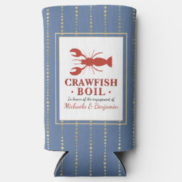 Crawfish Boil Seafood Blue Engagement Party Selters Dosenkühler