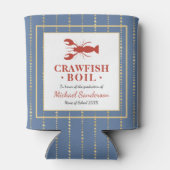 Crawfish Boil Seafood Blue Graduation Party Dosenkühler (Rückseite)