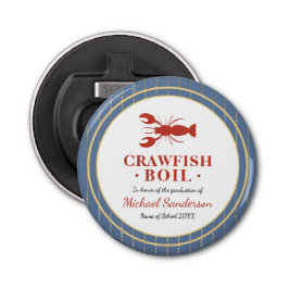 Crawfish Boil Seafood Blue Graduation Party Gefall Flaschenöffner