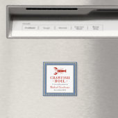 Crawfish Boil Seafood Blue Graduation Party Gefall Magnet (In Situ (Geschirrspüler))