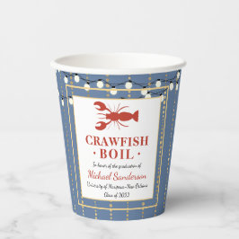 Crawfish Boil Seafood Blue Graduation Party Pappbecher