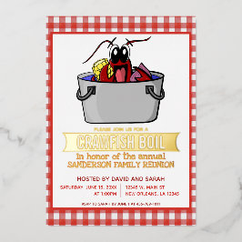 Crawfish Boil Seafood Party Picnic Family Wiederse Folieneinladung
