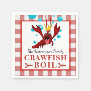 Crawfish Boil Seafood Sommer Familienkoch Serviette