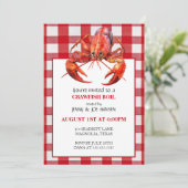 Crawfish Boil Seafood Summer Party Einladung (Stehend Vorderseite)