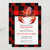 Crawfish Boil Seafood Summer Party Einladung (Vorne/Hinten)