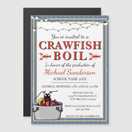 Crawfish Boil Special Event School Abschluss Magneteinladung
