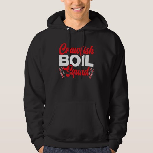 Crawfish Boil Squad Crayfish Mudbug Cajun Festival Hoodie (Vorderseite)