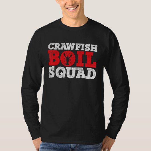 Crawfish Boil Squad Crayfish Mudbug Cajun Festival T-Shirt (Vorderseite)