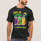 Crawfish Boil stopft Leber Mardi Gras Beer Drinki T-Shirt (Vorderseite)