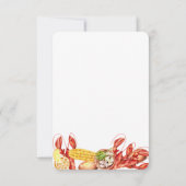 Crawfish Boil Summer Cookies Engagement Party Einladung (Rückseite)